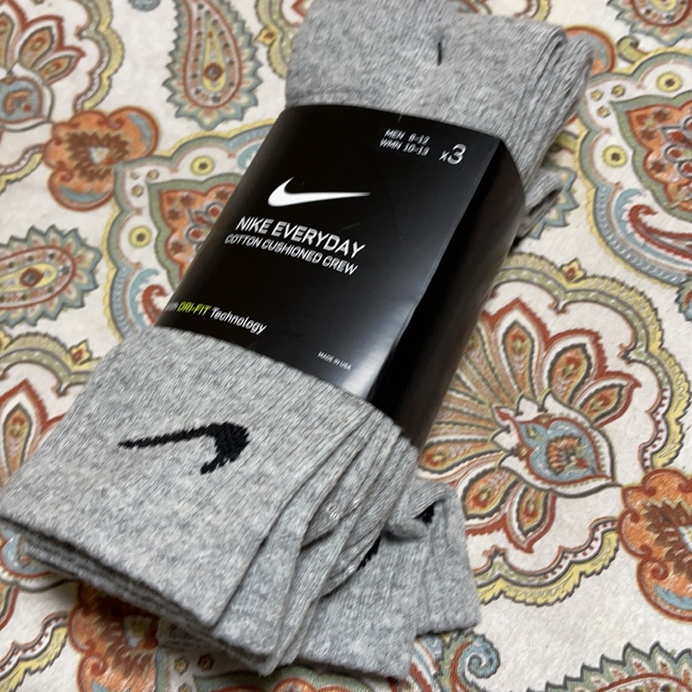 3 pairs set Nike Socks Everyday Cushioned Crew - Picture 5 of 16
